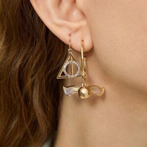 HARRY POTTER 2pairs GZinc Alloy Eo Rhinestones Earring